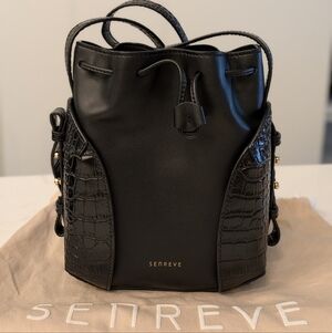 Black Senreve Mini Fiore Bucket Bag